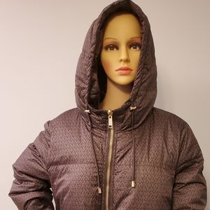 New Michael Kors Reversible Logo Puffer Jacket